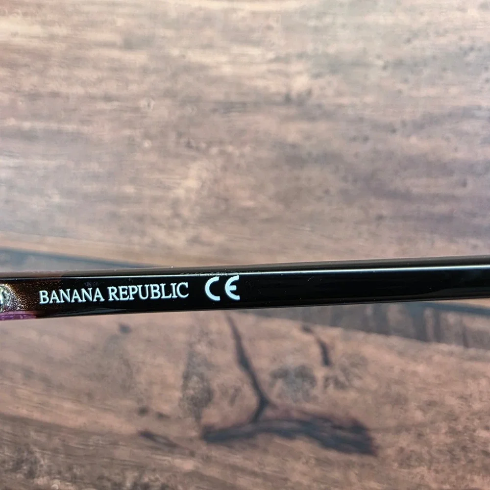 Banana Republic BR 207 HKZ Purple Tortoise Rectangular Eyeglasses‎ 50-16-135